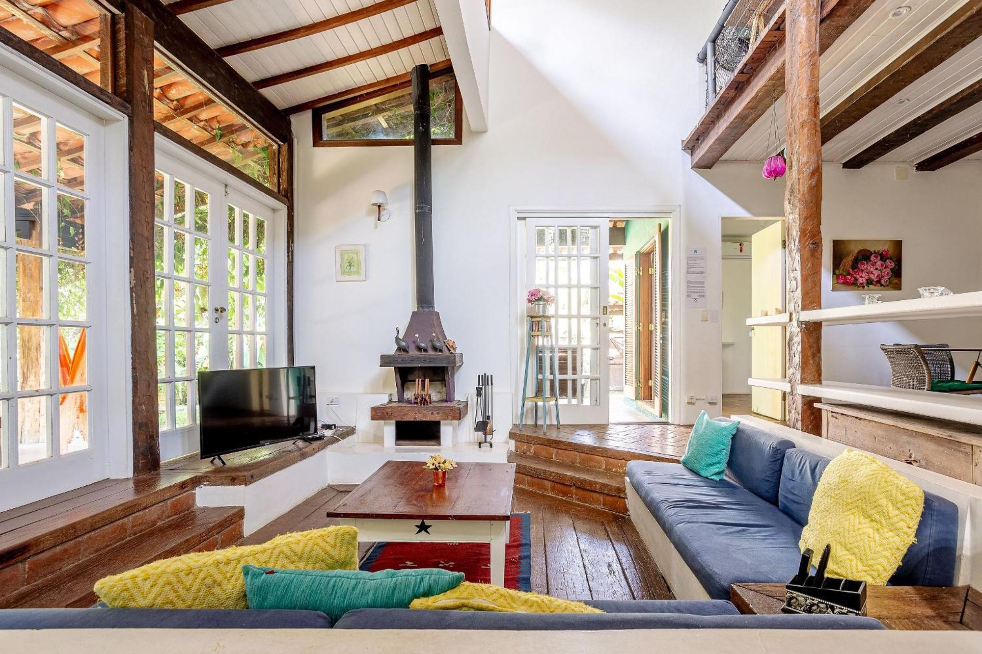 Casa Dos Passaros Na Areia A 20M Da Praia Da Baleia Com 3 Suites E 1 Dorm, Com Ar Condicionado, Wifi, Smart Tv, Cozinha Completa E Churrasqueira Sao Sebastiao  Exterior photo